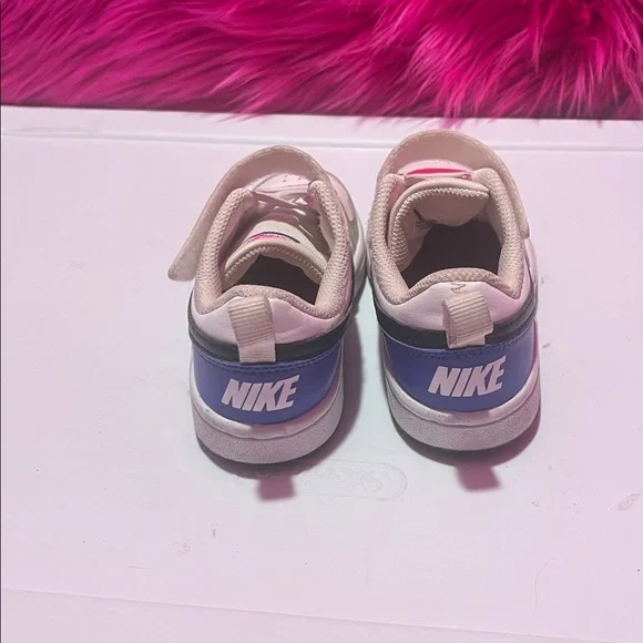Nike Kids Sneakers in Pink, White, and Green - Picture 3 of 6